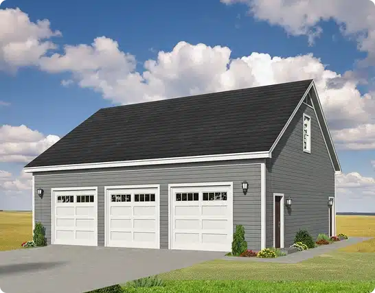 Three-Car Garage
