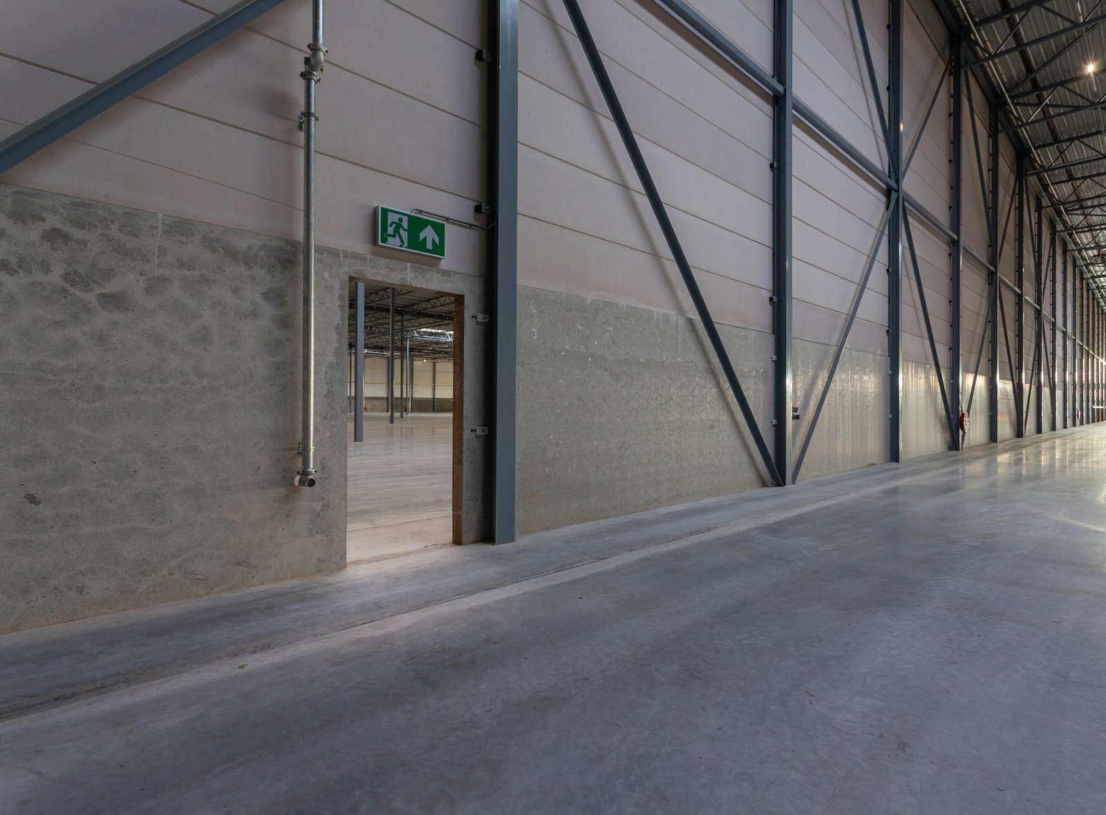 Demising Wall - custom post-frame building in Alberta