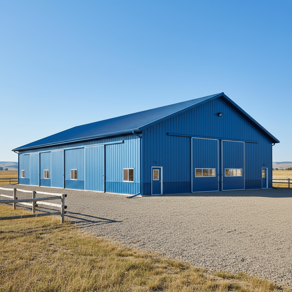 equestrian building in Alberta