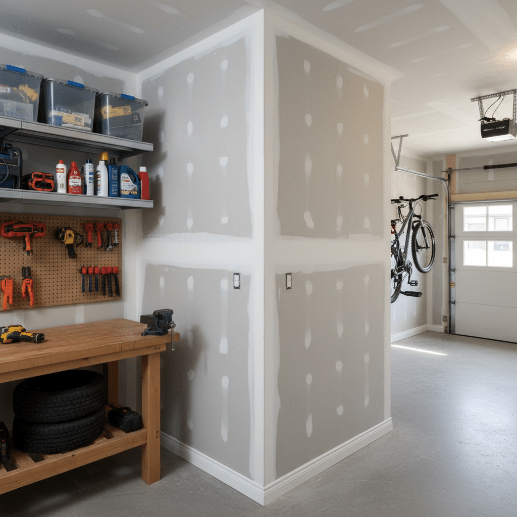4. Demising Wall - custom garage in Alberta