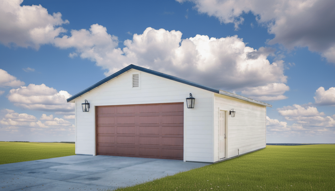Double-car garage - custom garage in Alberta