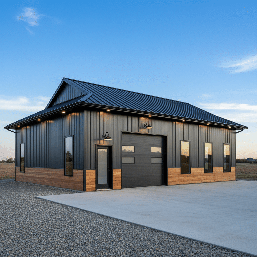 Custom builds - post-frame shop in Alberta