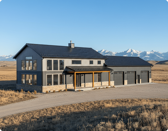 Barndominium - residential post-frame building in Alberta