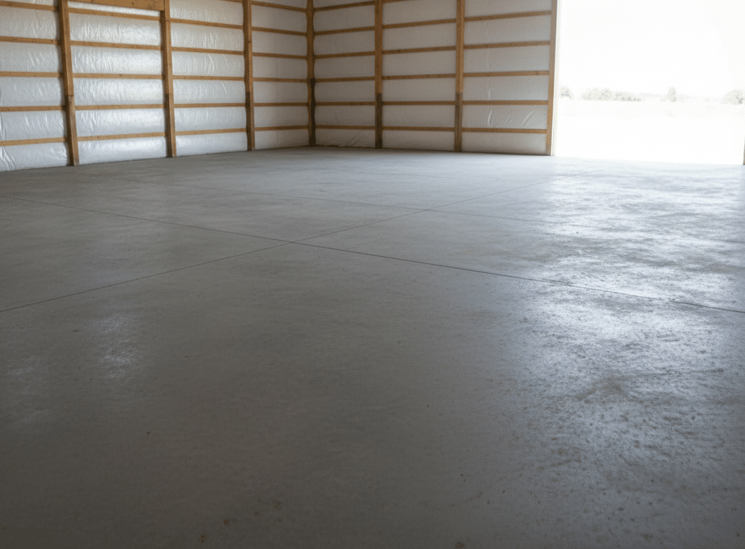 Concrete - custom post-frame building in Alberta